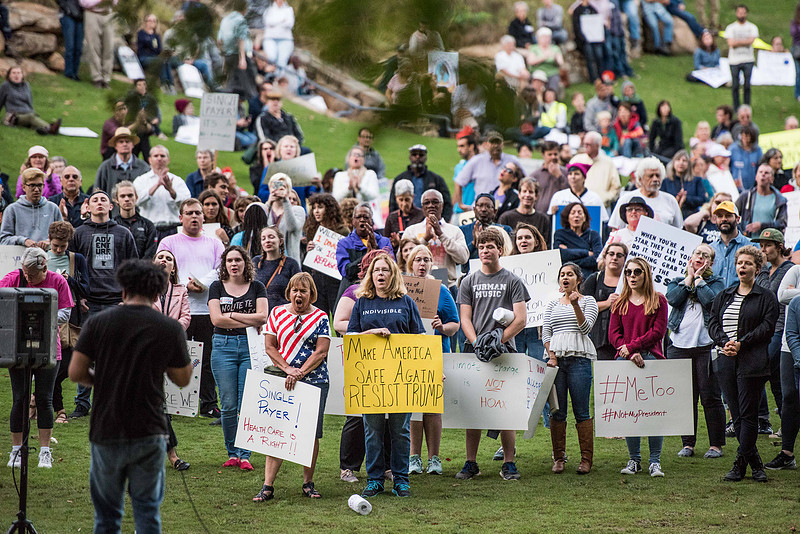 Anti Trump McMaster protest rally greenville sc  166736-2