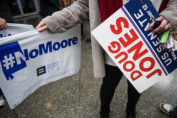 roy moore vs doug jones for senate alabama photos 267756