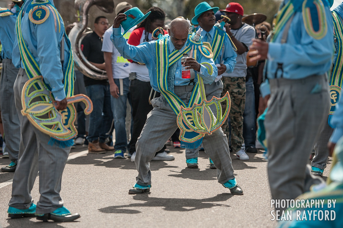 Second Line parade in the Treme neighborhood in New Orleans. March 9, 2014 - Photos by South Carolina photographer Sean Rayford