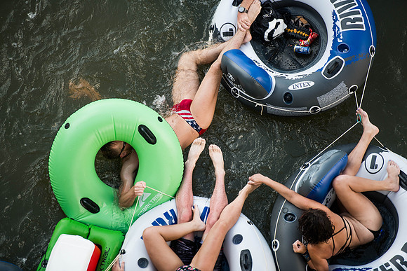 Tubing on the Congaree River Columbia SC 2524