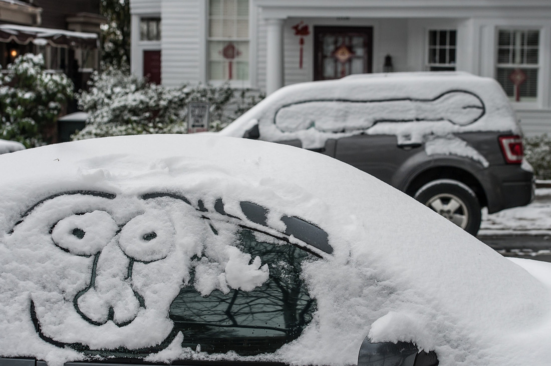 Snow in Columbia SC - Jan 2014