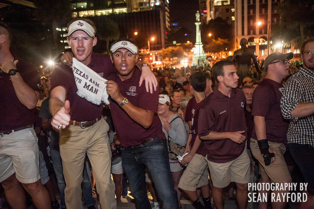 Texas A&M Pep Rally vs. South Carolina in Columbia, SC. 8