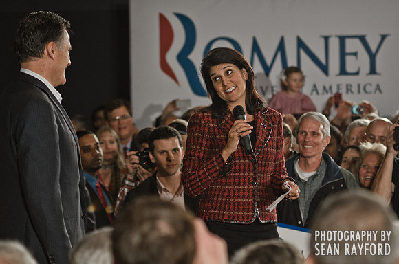 Mitt Romney and Nikki Haley