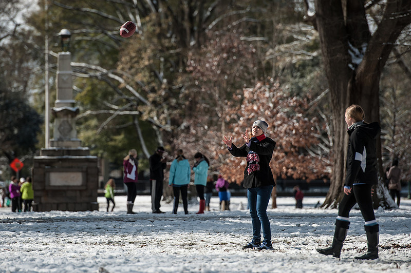 Snow in Columbia SC - Jan 2014