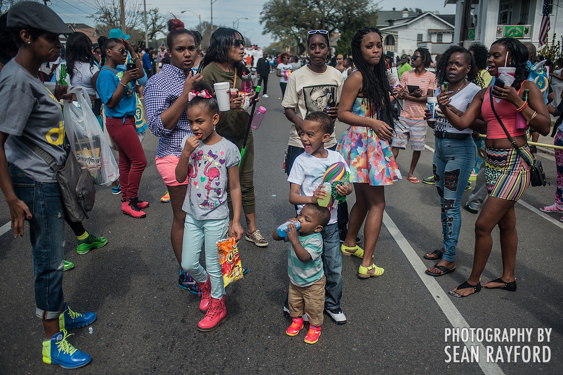 Second Line parade in the Treme neighborhood in New Orleans. March 9, 2014 - Photos by South Carolina photographer Sean Rayford