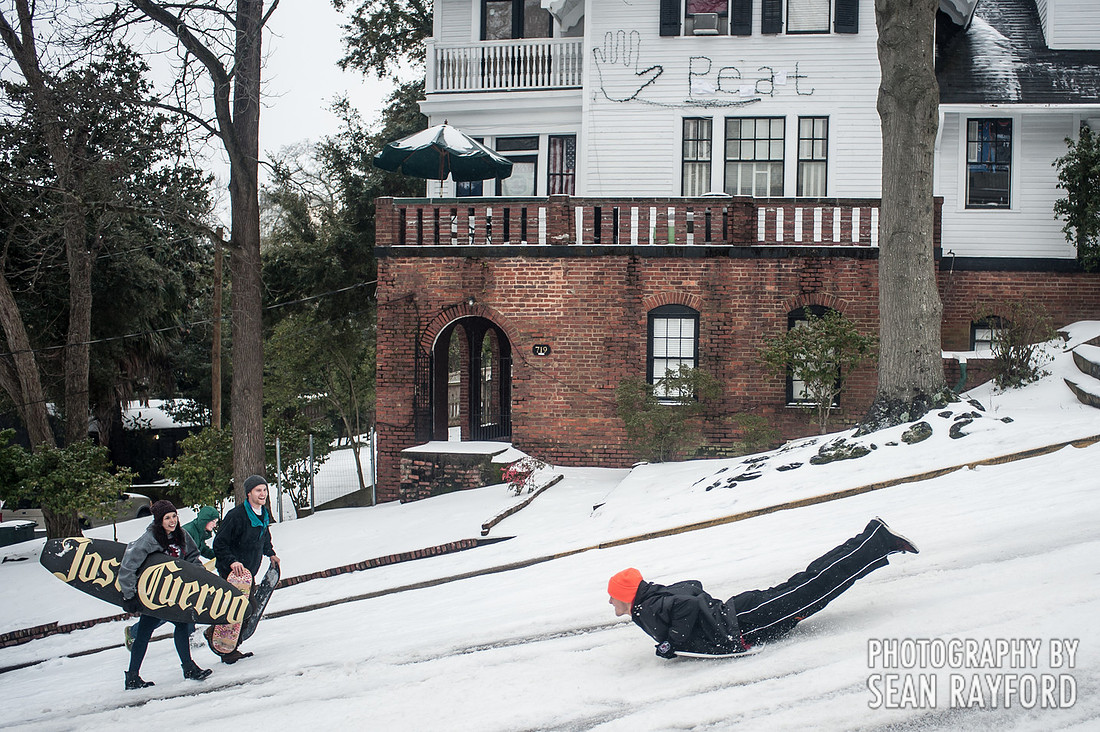 Winter storm in Columbia SC - Feb 2014