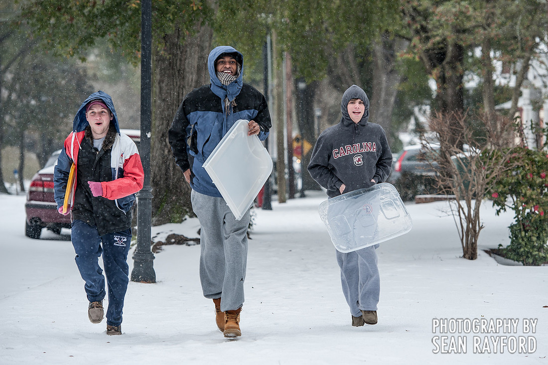 Winter storm in Columbia SC - Feb 2014