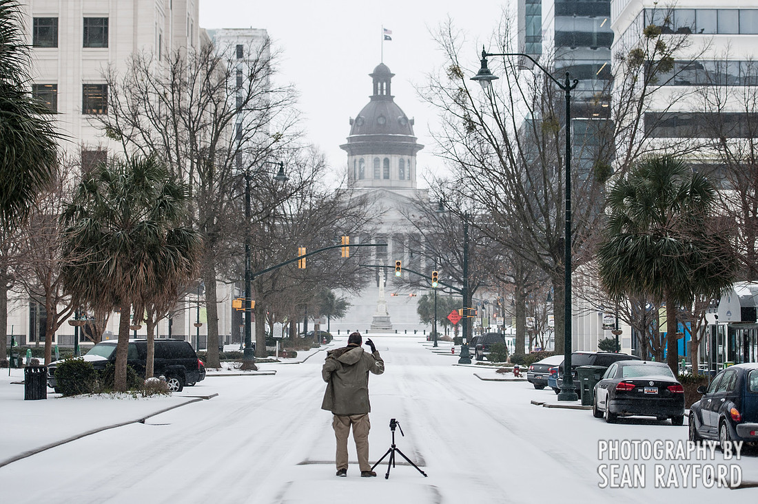 Winter storm in Columbia SC - Feb 2014