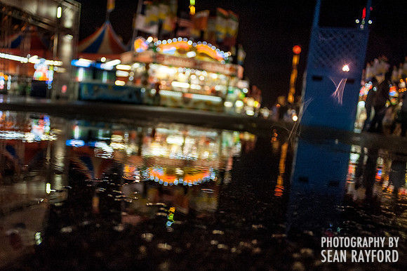 South Carolina State Fair Photos - Rainy Night