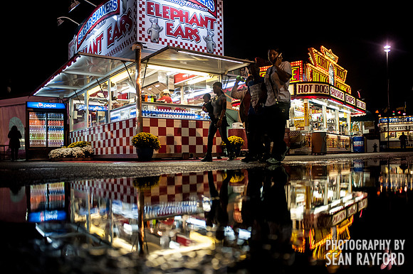 South Carolina State Fair Photos - Rainy Night