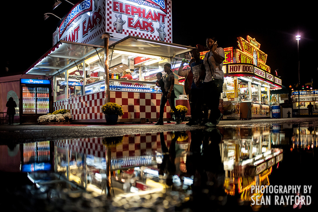 South Carolina State Fair Photos - Rainy Night