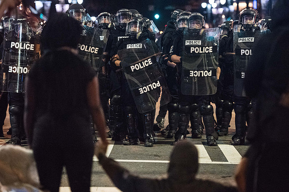 Protests break out in charlotte 44024