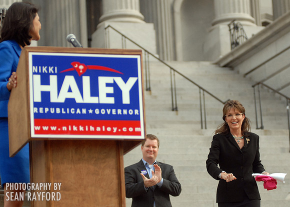 Sarah Palin and Nikki Haley in Columbia SC