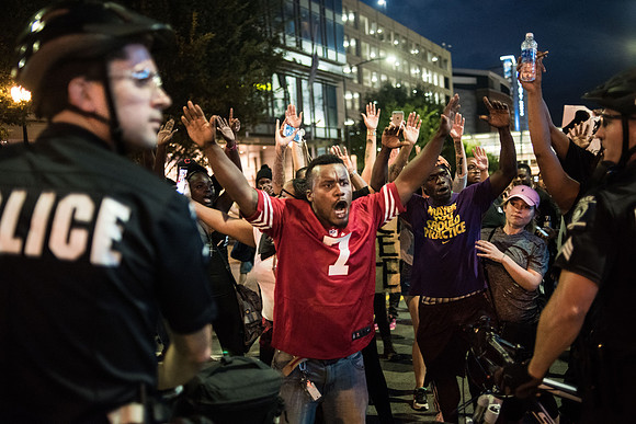 Protests break out in charlotte 44127