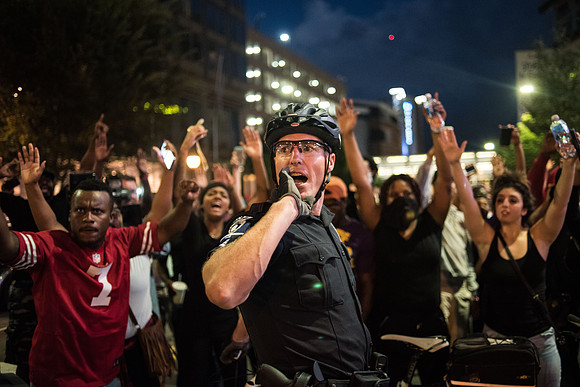 Protests break out in charlotte 44118