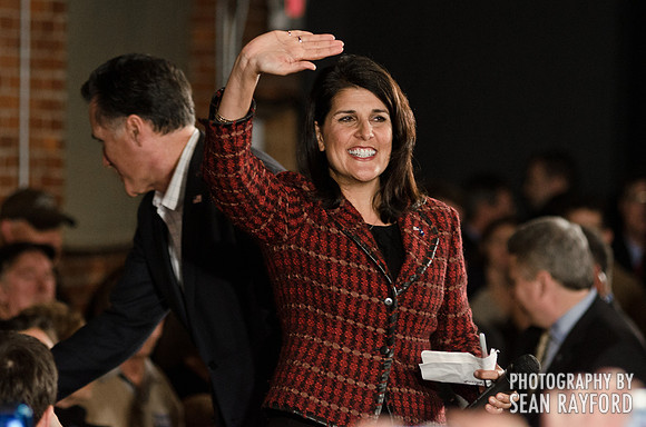 Mitt Romney and Nikki Haley