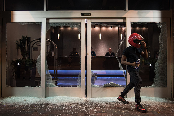 Protests break out in charlotte 45210