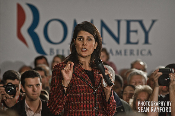 Mitt Romney and Nikki Haley